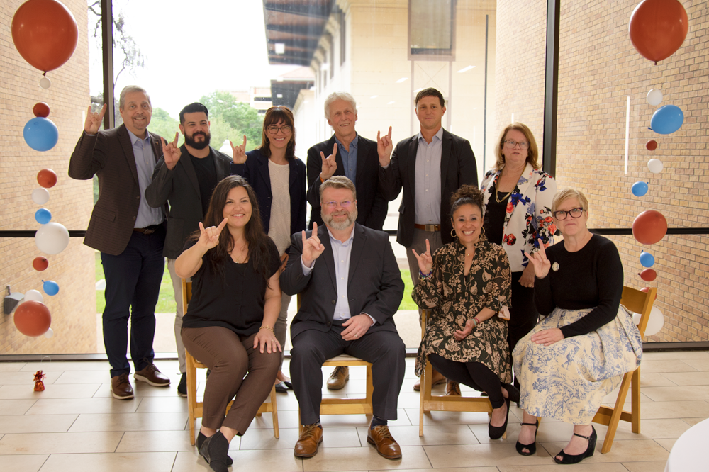 College of Education Dean Charles Martinez with faculty members.