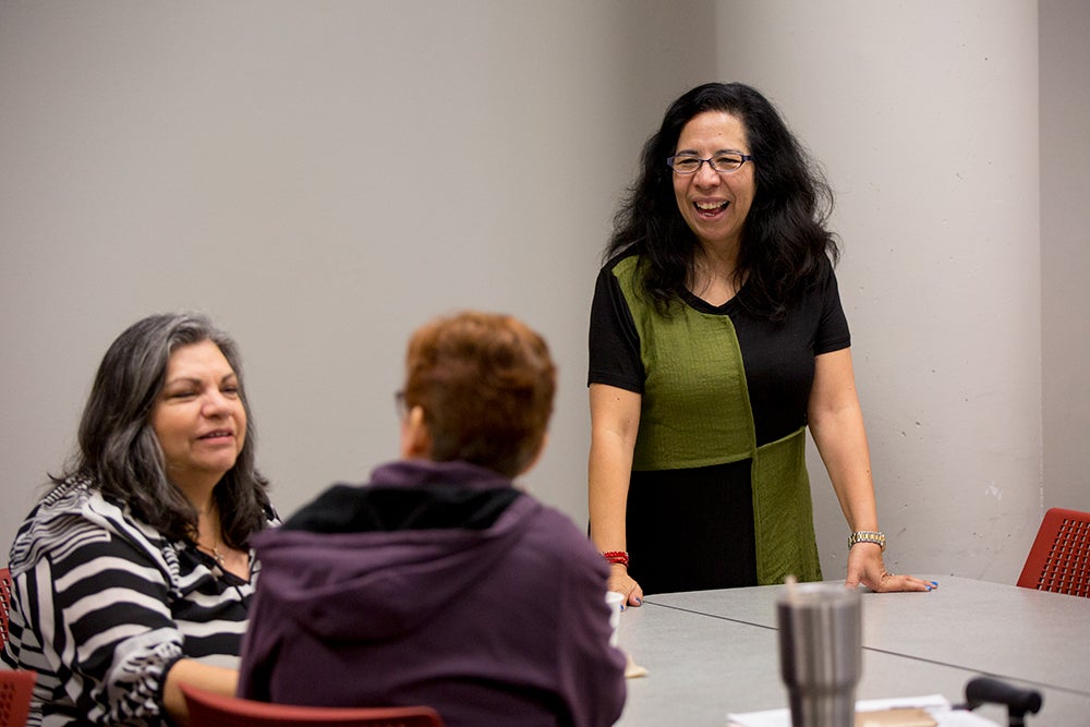 Guadalupe Chavez in classroom