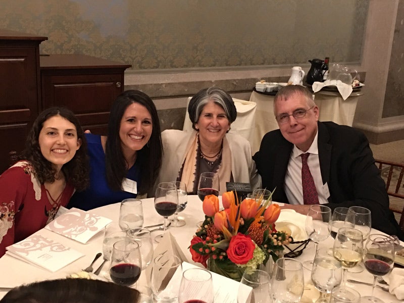 Mary Steinhardt at civititas award dinner with colleagues