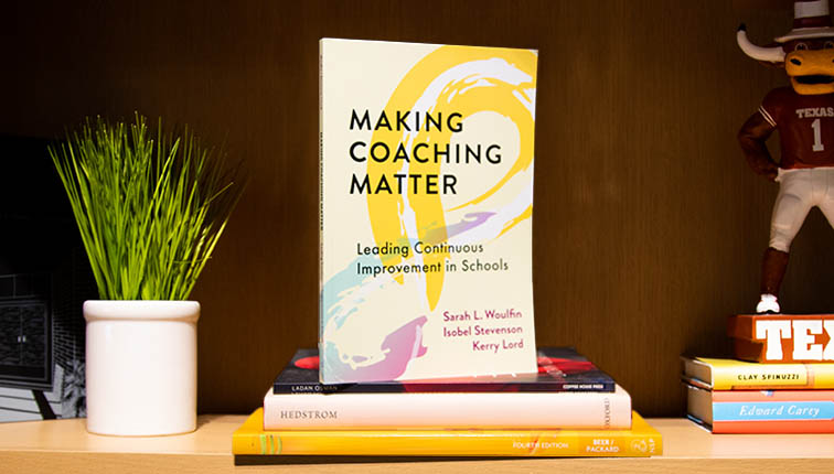 Photo of the cover of Sarah Woulfin's 
book "Making Coaching Matter."