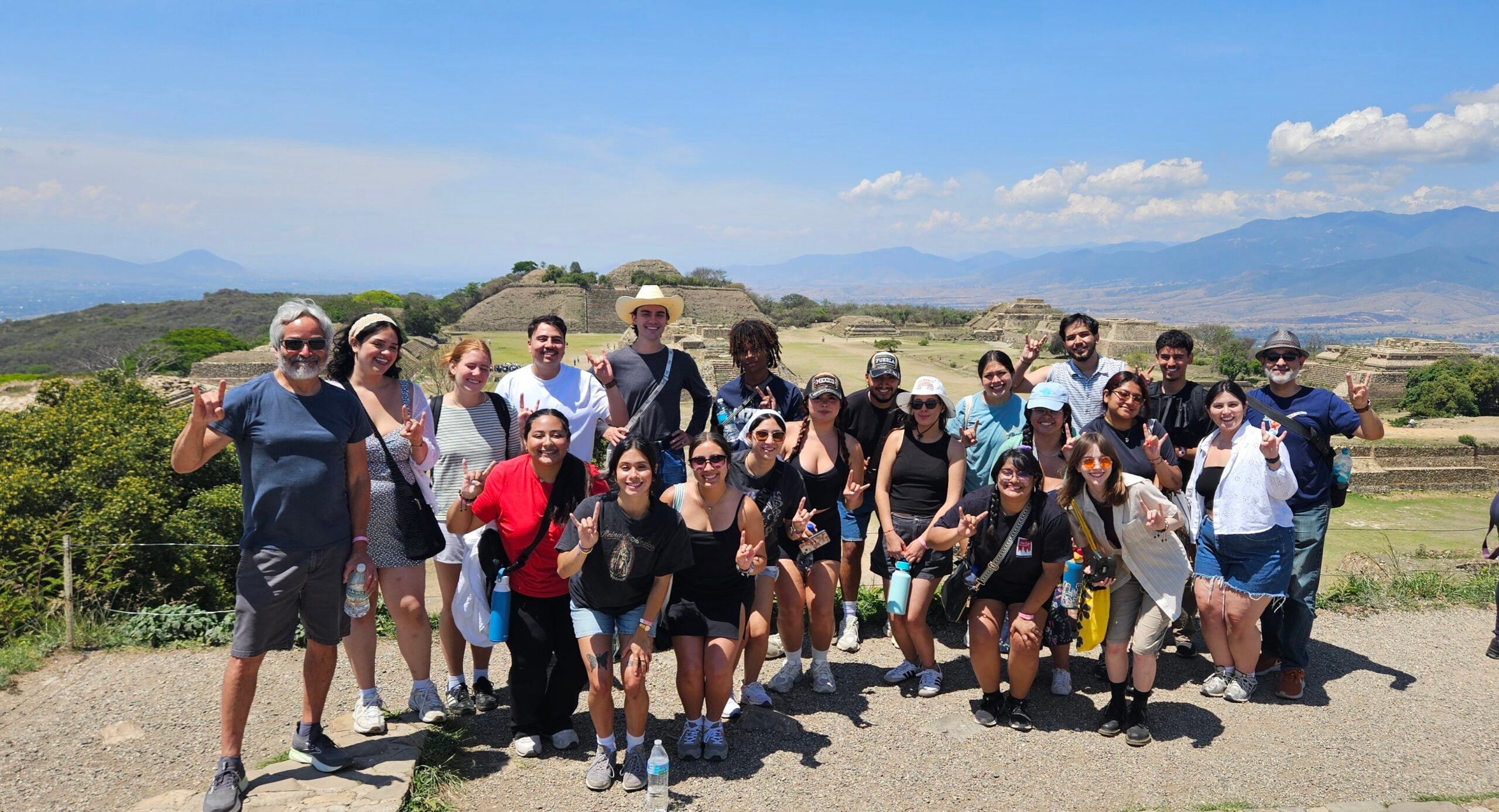 Group at Monte Alban, Oaxaca