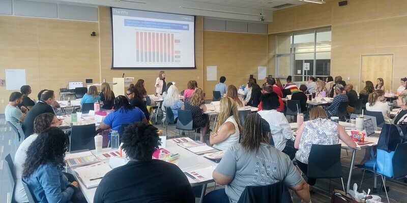 Teachers in Taylor ISD attend a presentation