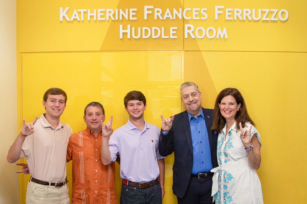 Katherine Ferruzzo's family with Dean Charles Martinez.