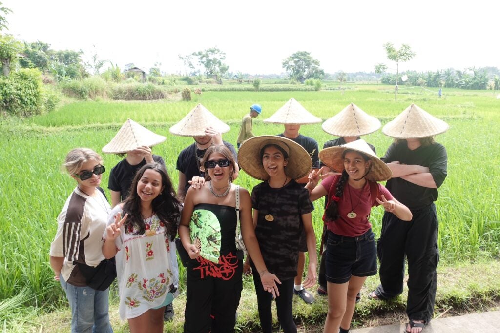 Students in the international School of Humanity in Bali, Indonesia.