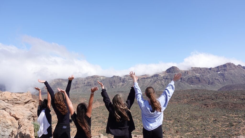 Students in the Canary Island of Spain, Tenerife.