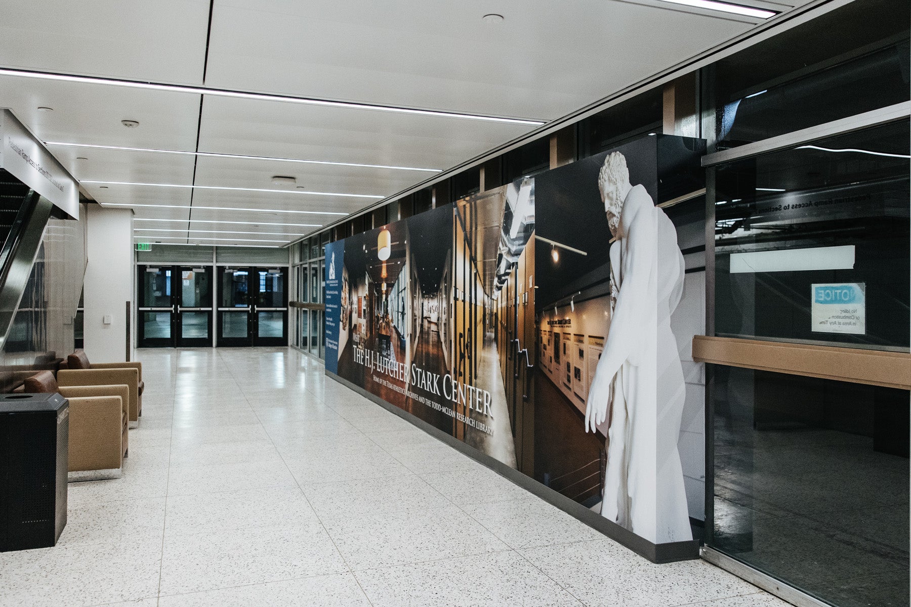 Hallway exhibits celebrate the history, traditions and impact of Kinesiology and Health Education.